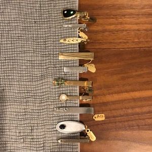 Tie Bars 10 MARKED SWANK,DANTE,FOSTER,LEMMONS+